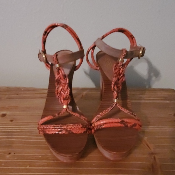 Coach Snakeskin print  Sandal - Picture 1 of 6